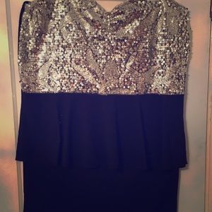 Pretty peplum party dress